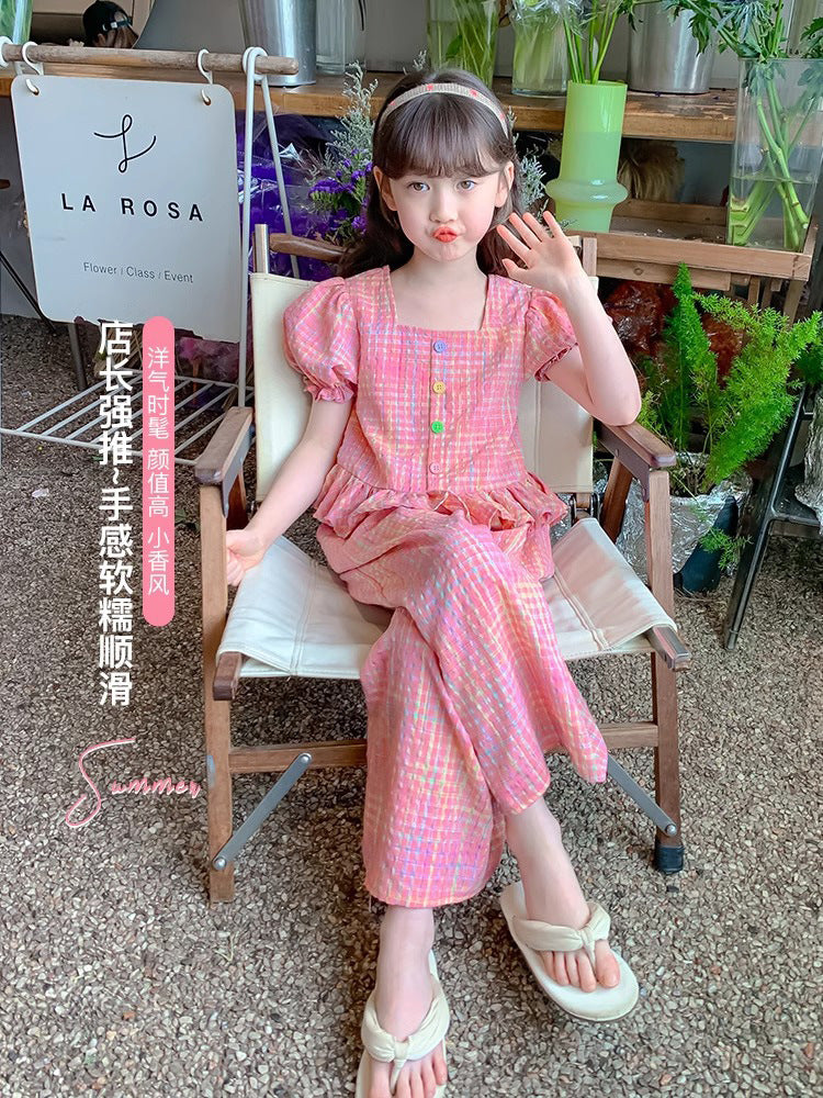 New Style Stylish and Fashionable Two-Piece Summer Set for Girls For 1-5 Years Imported From China