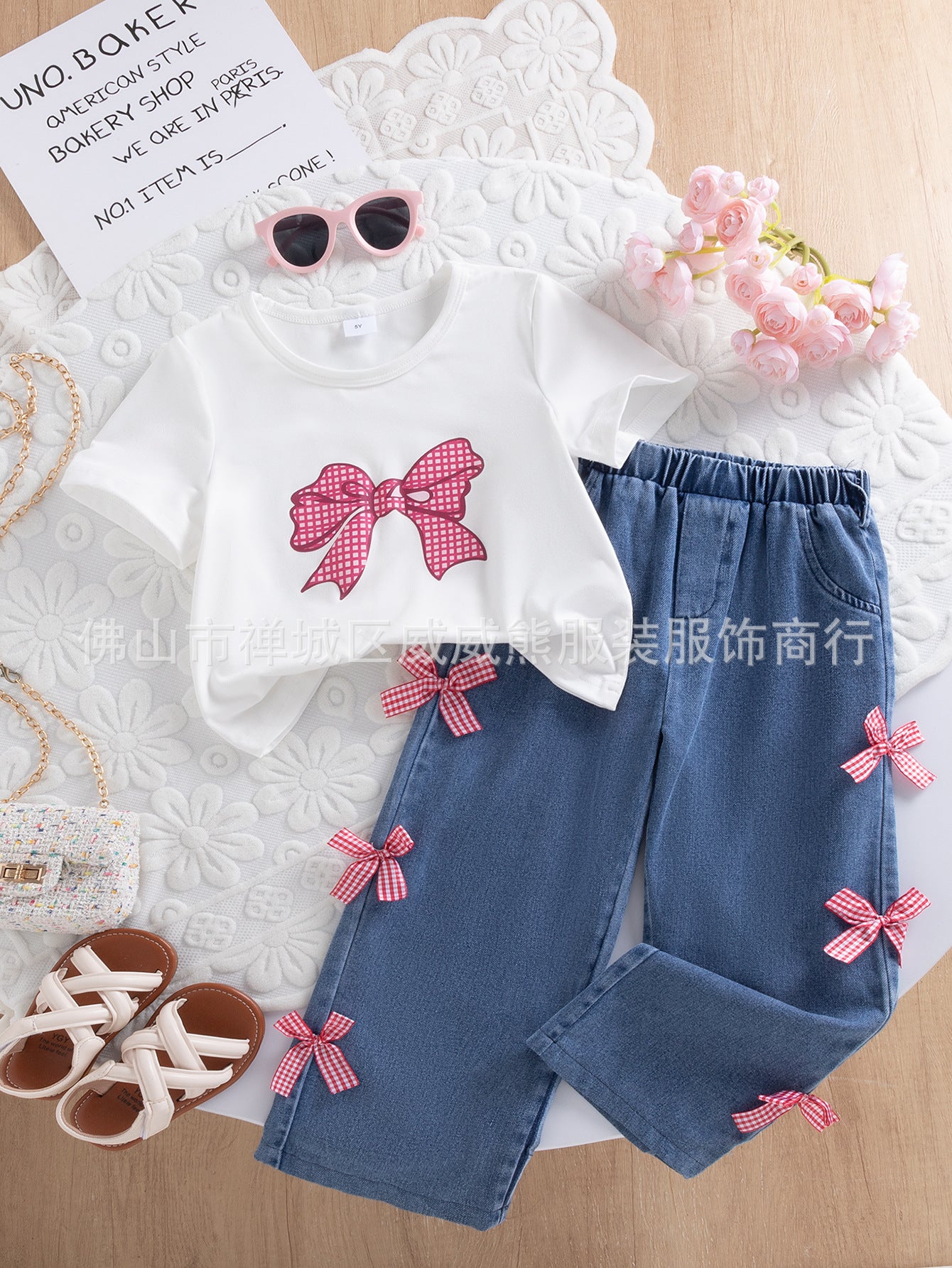 Foreign Trade Cross-Border Best-Selling Girls' Solid Color For 4-7 Years Imported From China