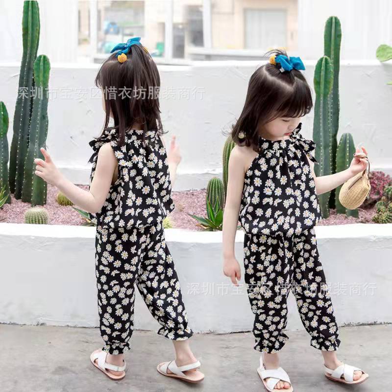 Summer children's clothing girls' two-piece set, For 3 Years, Imported From China