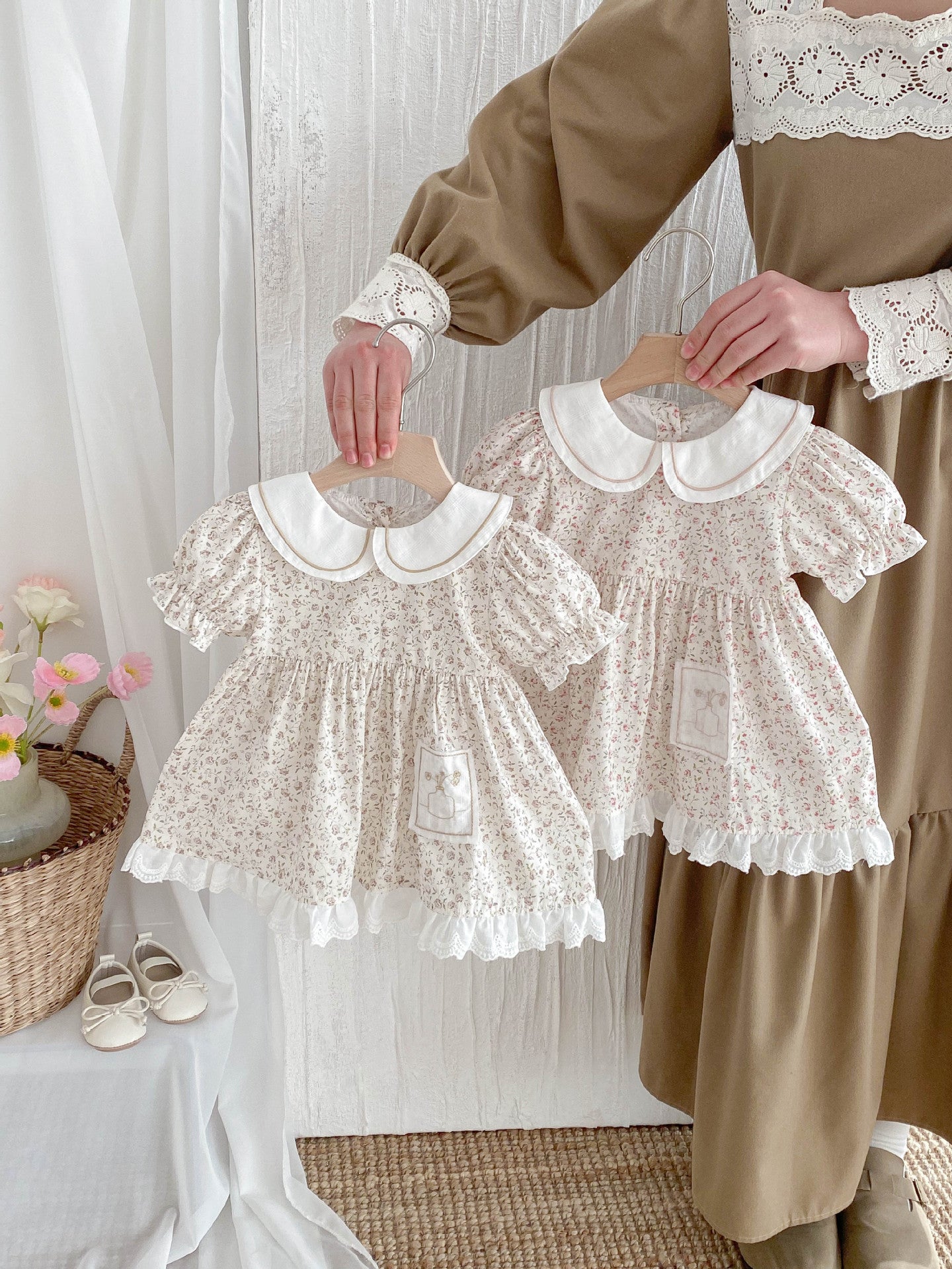 Girls' dress Summer New Style Children's Floral Princess Dress Baby, For 6-12 Months, Imported From China