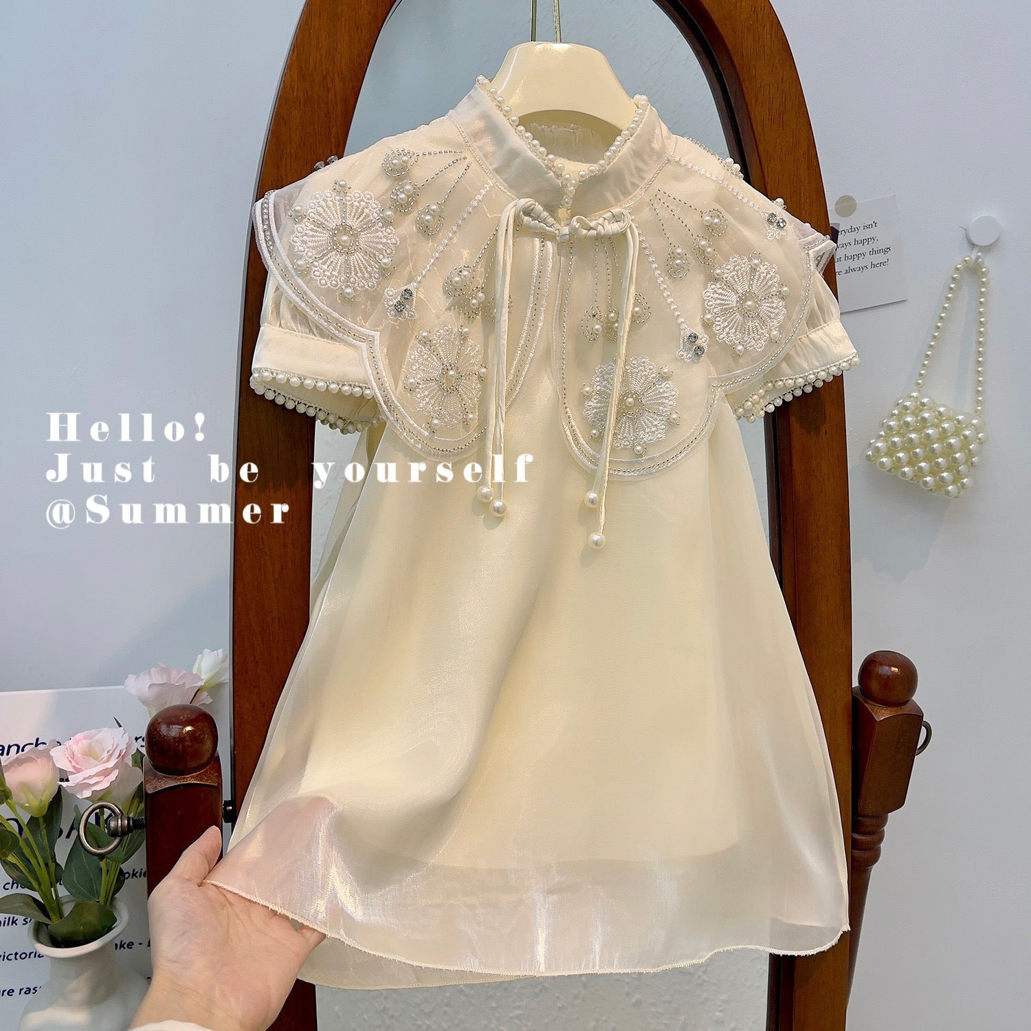 Girls Summer Clothes Chinese Style Han Dynasty Tang Suit, For 1-2 years, Imported From China