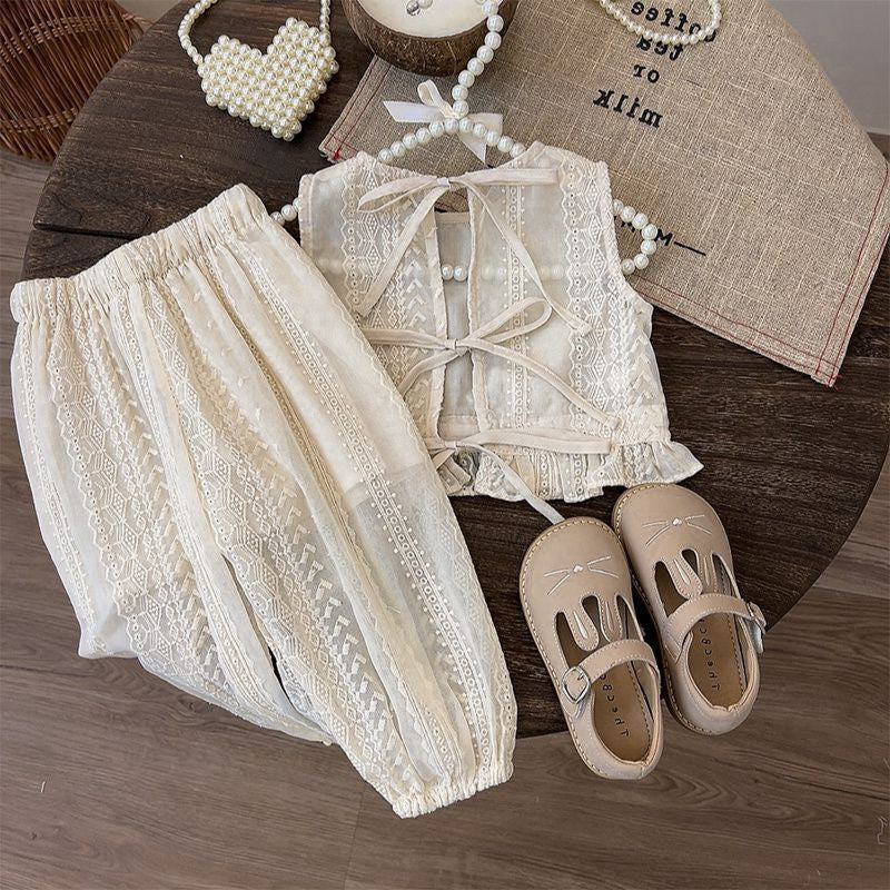 New Style Summer Set for Girls, Infant and Toddler Clothing, For 9 Months, Imported From China