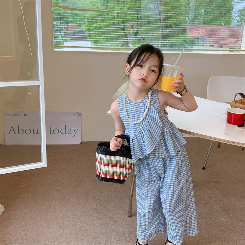 Summer new children's clothing girls for 3-6 years, imported from china