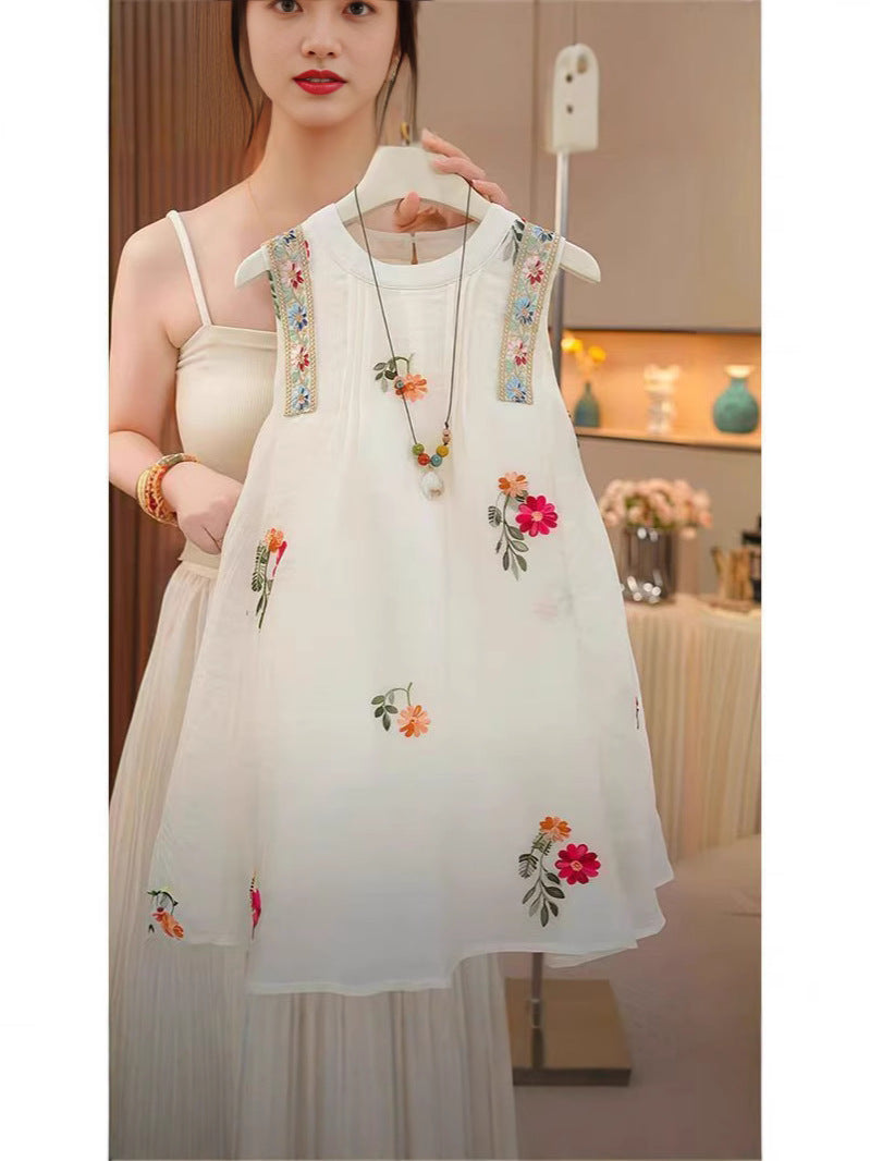 Girls Summer New Style Sleeveless Vest Dress, For 6-18 Month, Imported From China