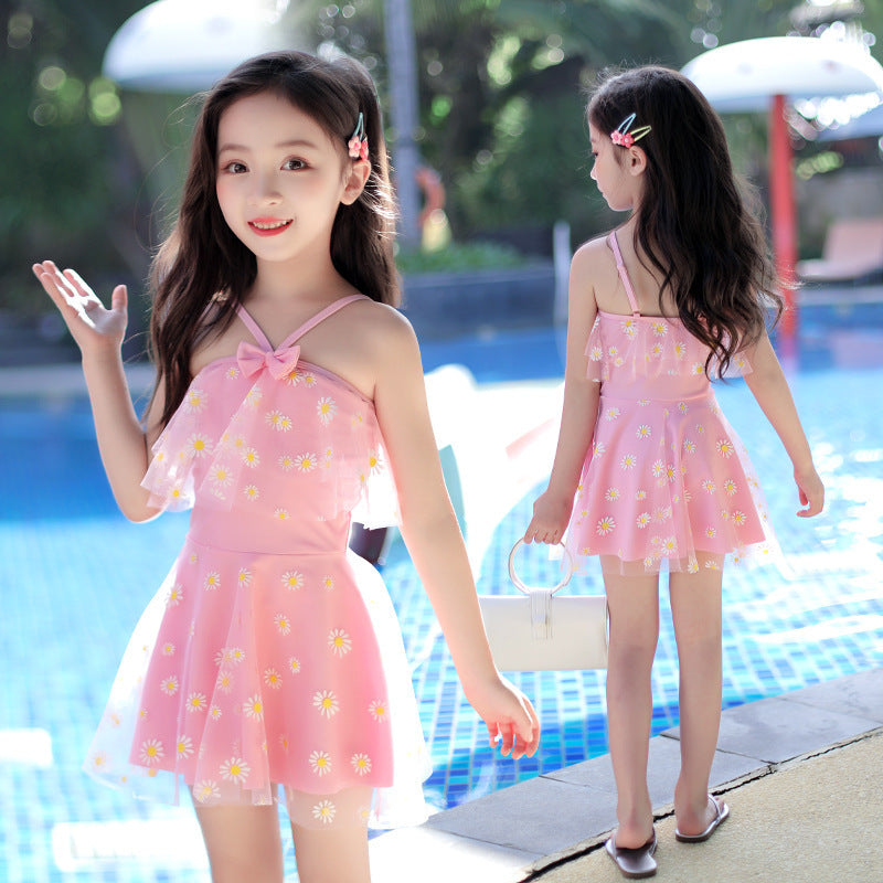 Children's swimsuit female one-piece princess dress For 3-4 Years, Imported from China
