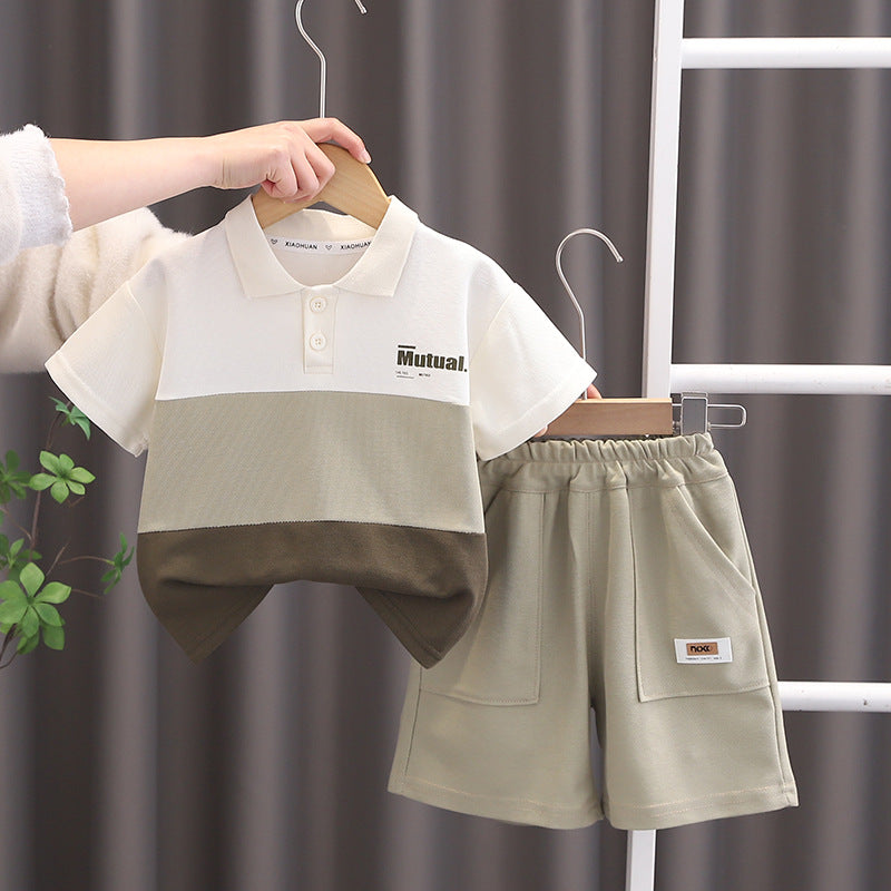 Boys Summer Wide Short-Sleeved Suit, For 5 Years, Imported From China