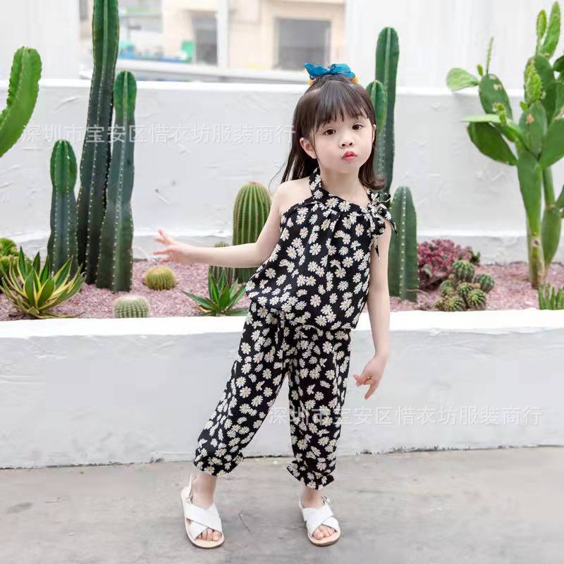 Summer children's clothing girls' two-piece set, For 3 Years, Imported From China