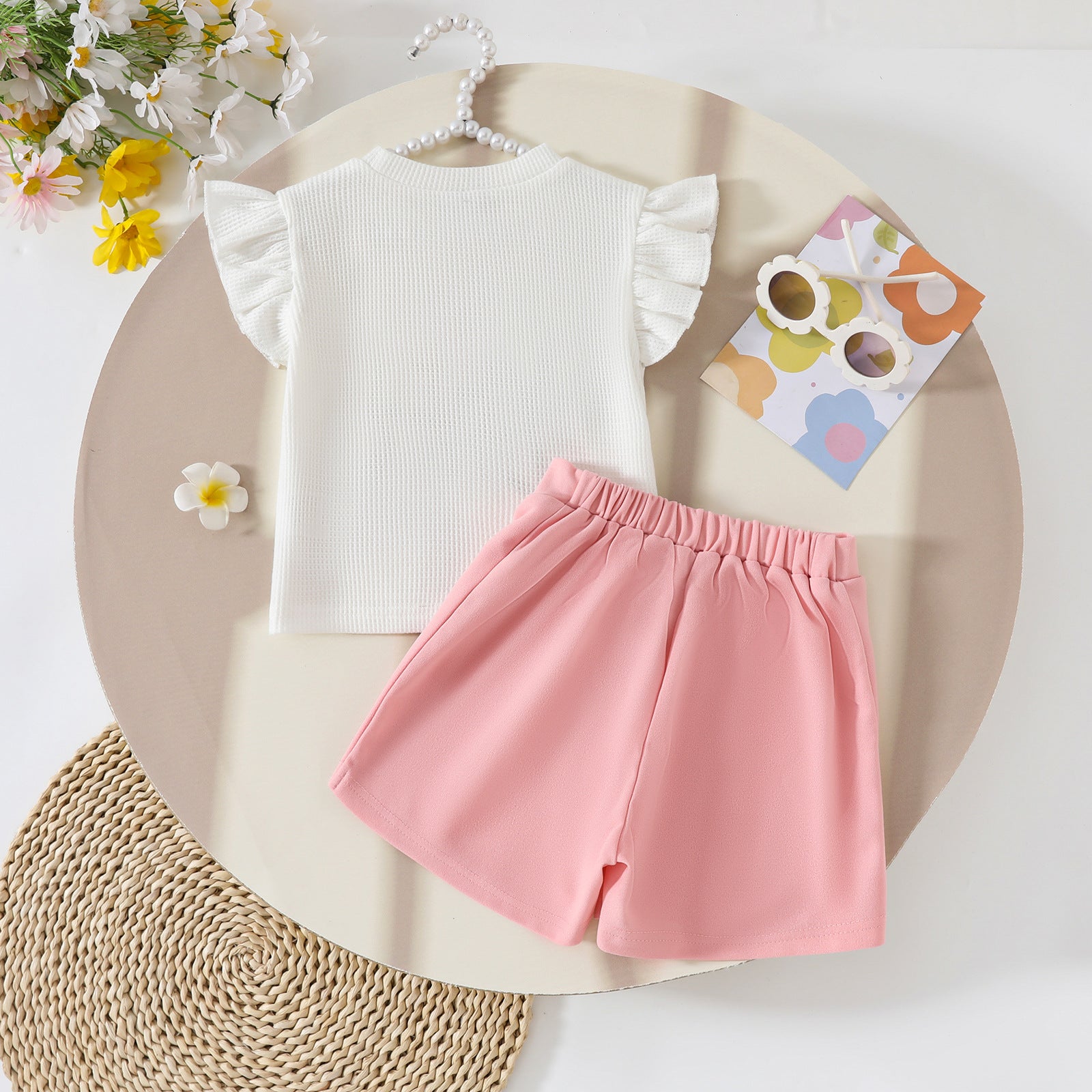Foreign Trade Children's Wear Girls Summer Outfit, For 1-3 Years, Imported from China