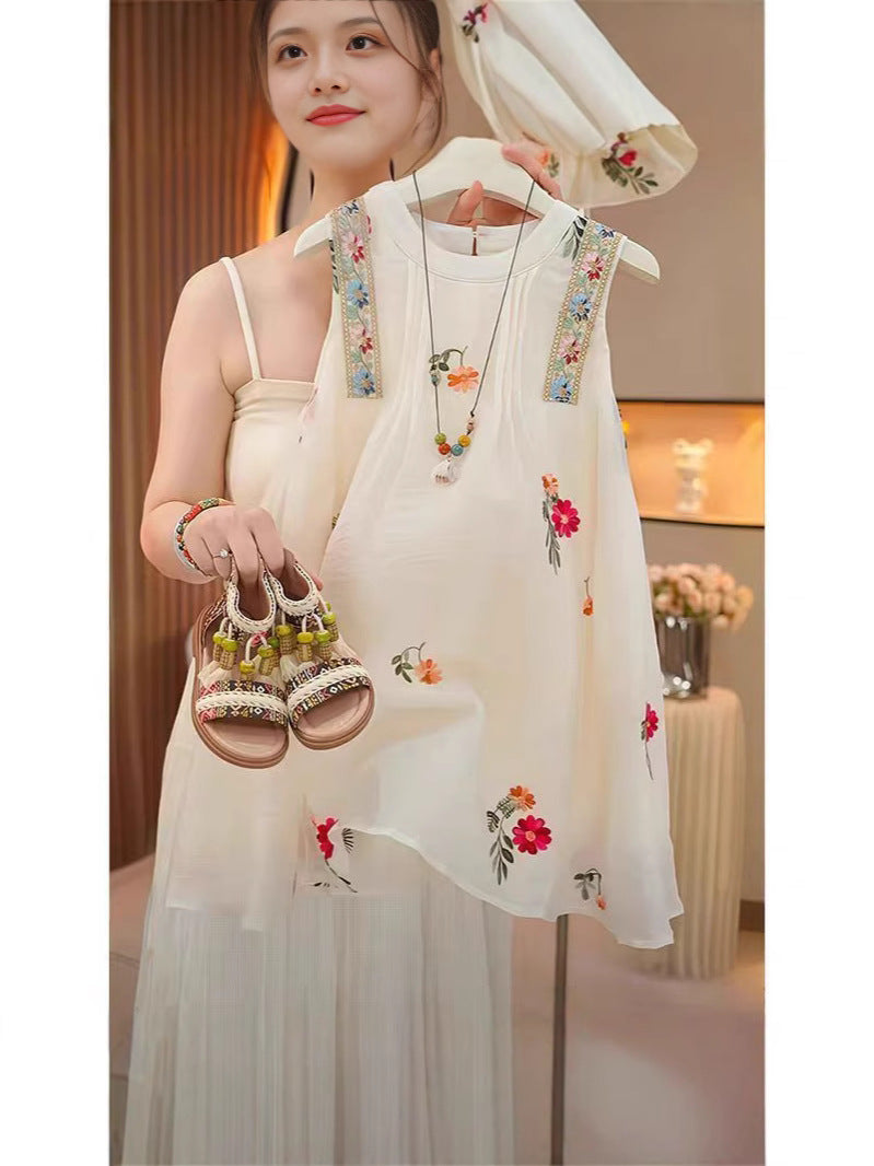 Girls Summer New Style Sleeveless Vest Dress, For 6-18 Month, Imported From China