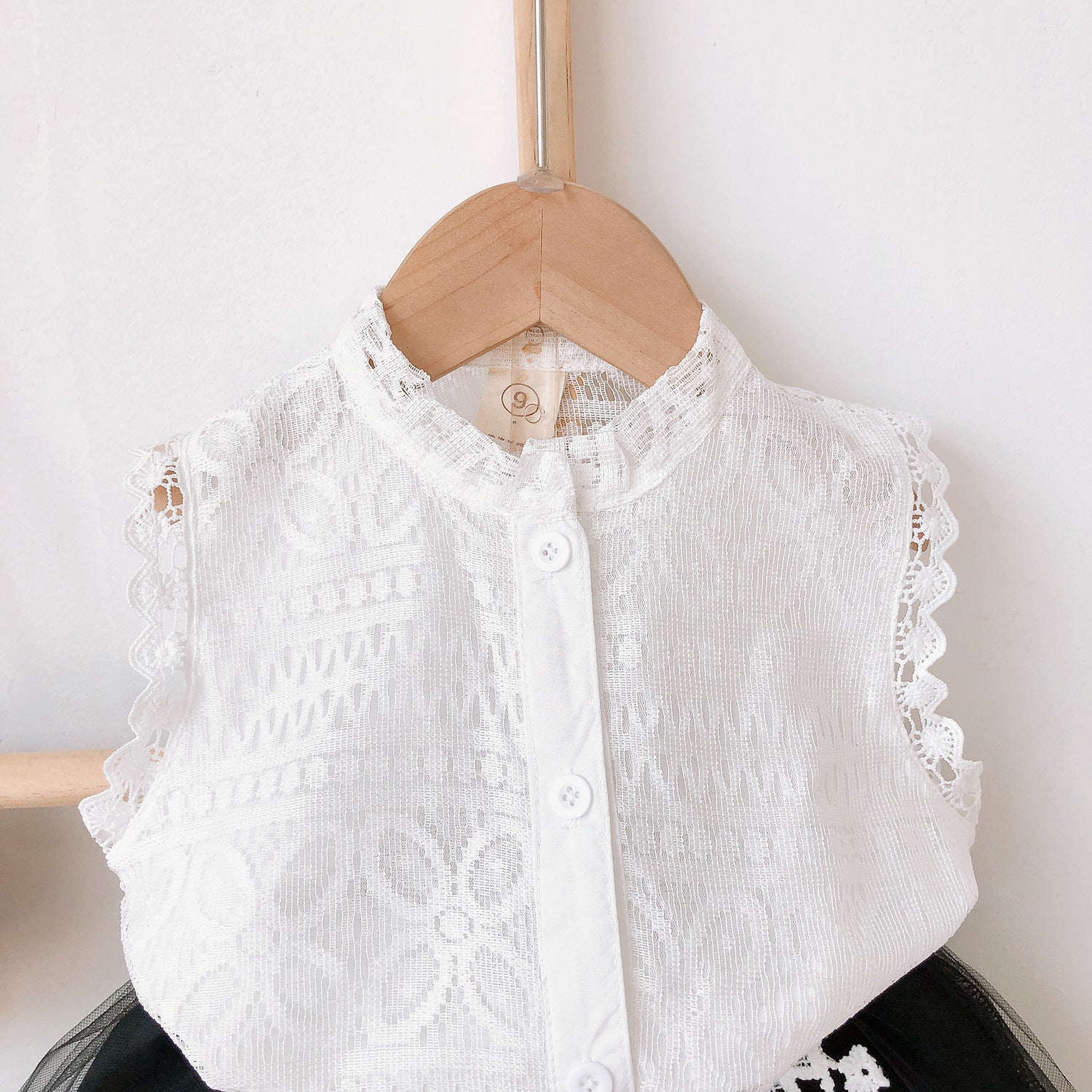Children's clothing new summer fashion Korean girls lace shirt, For 4-5 Years, Imported From China