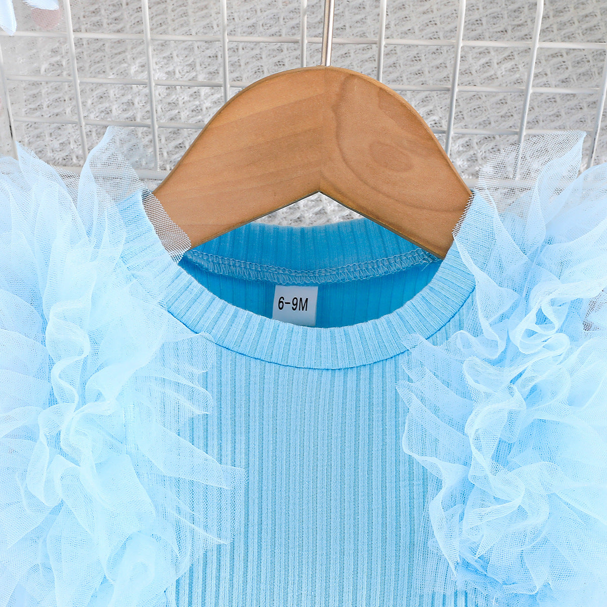 Summer Girls Dress Collection, Blue Color 2 Piece 9-18 Months, Imported From China