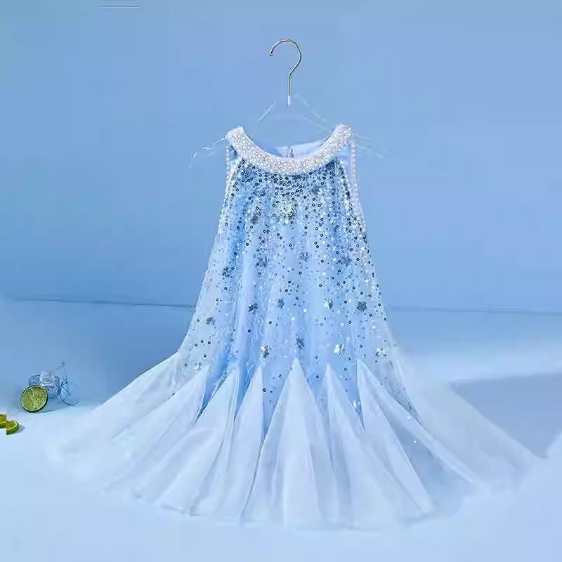 Summer Girls Dress High-Quality Original Design, for 8 Years, Imported From China