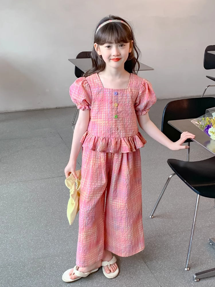 New Style Stylish and Fashionable Two-Piece Summer Set for Girls For 1-5 Years Imported From China