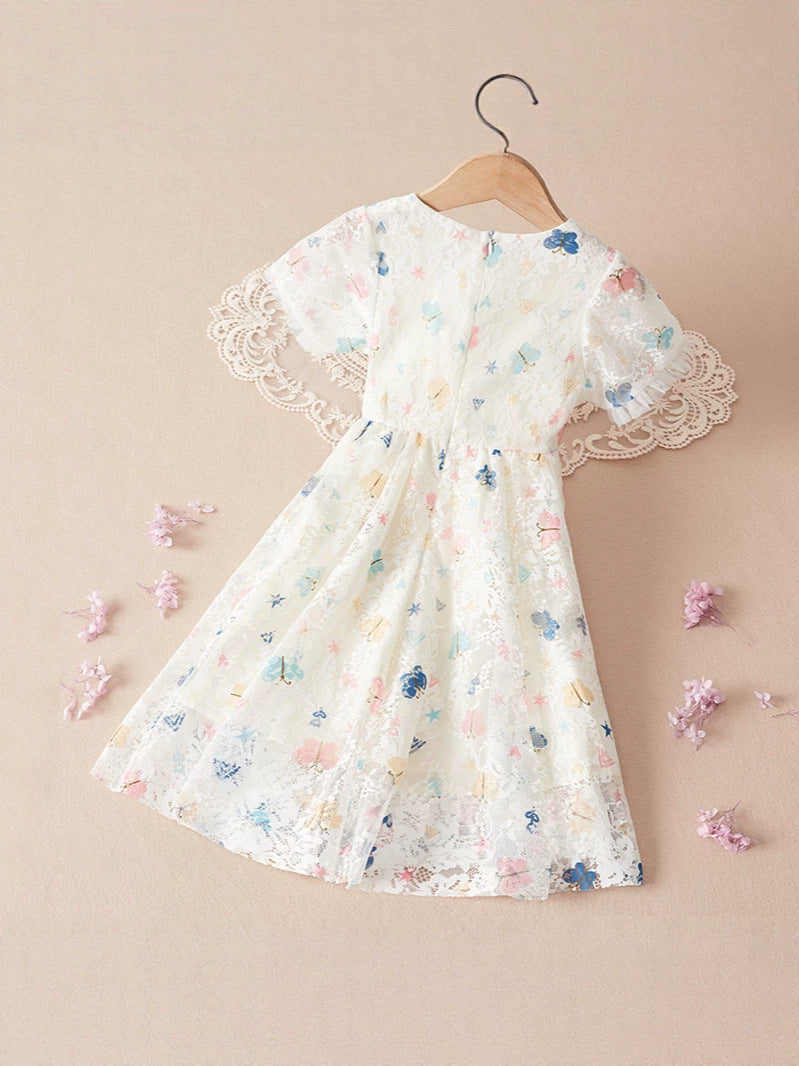 Princess dress for girls, stylish summer children's dress, For 3 Years, Imported From China
