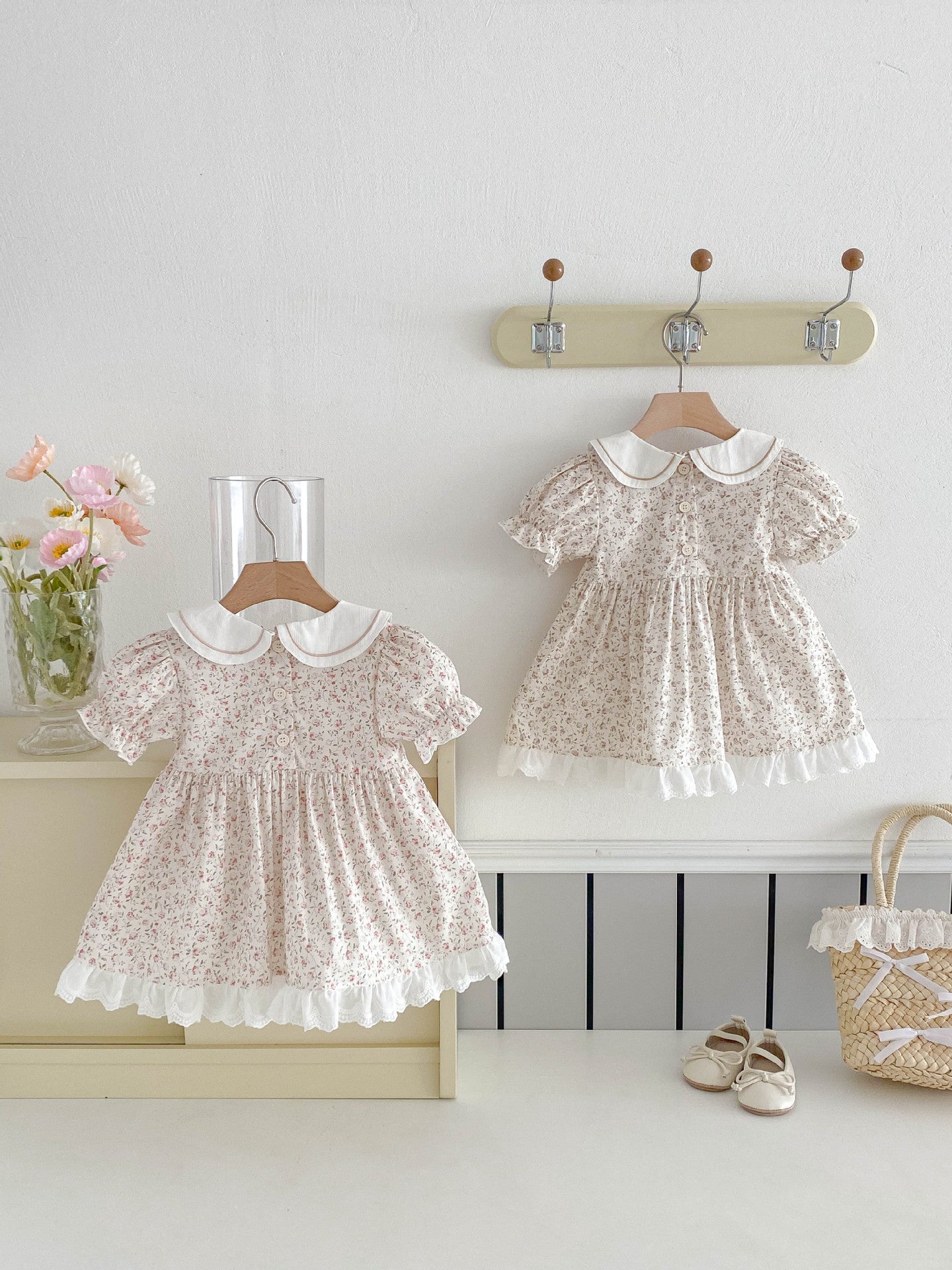 Girls' dress Summer New Style Children's Floral Princess Dress Baby, For 6-12 Months, Imported From China