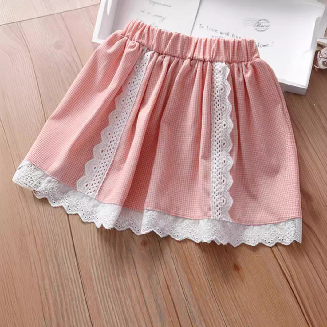 Stylish Summer Set for Girls: Skirt & Top, For 1 Years, Imported From China