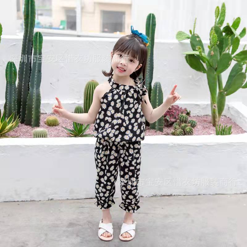 Summer children's clothing girls' two-piece set, For 3 Years, Imported From China