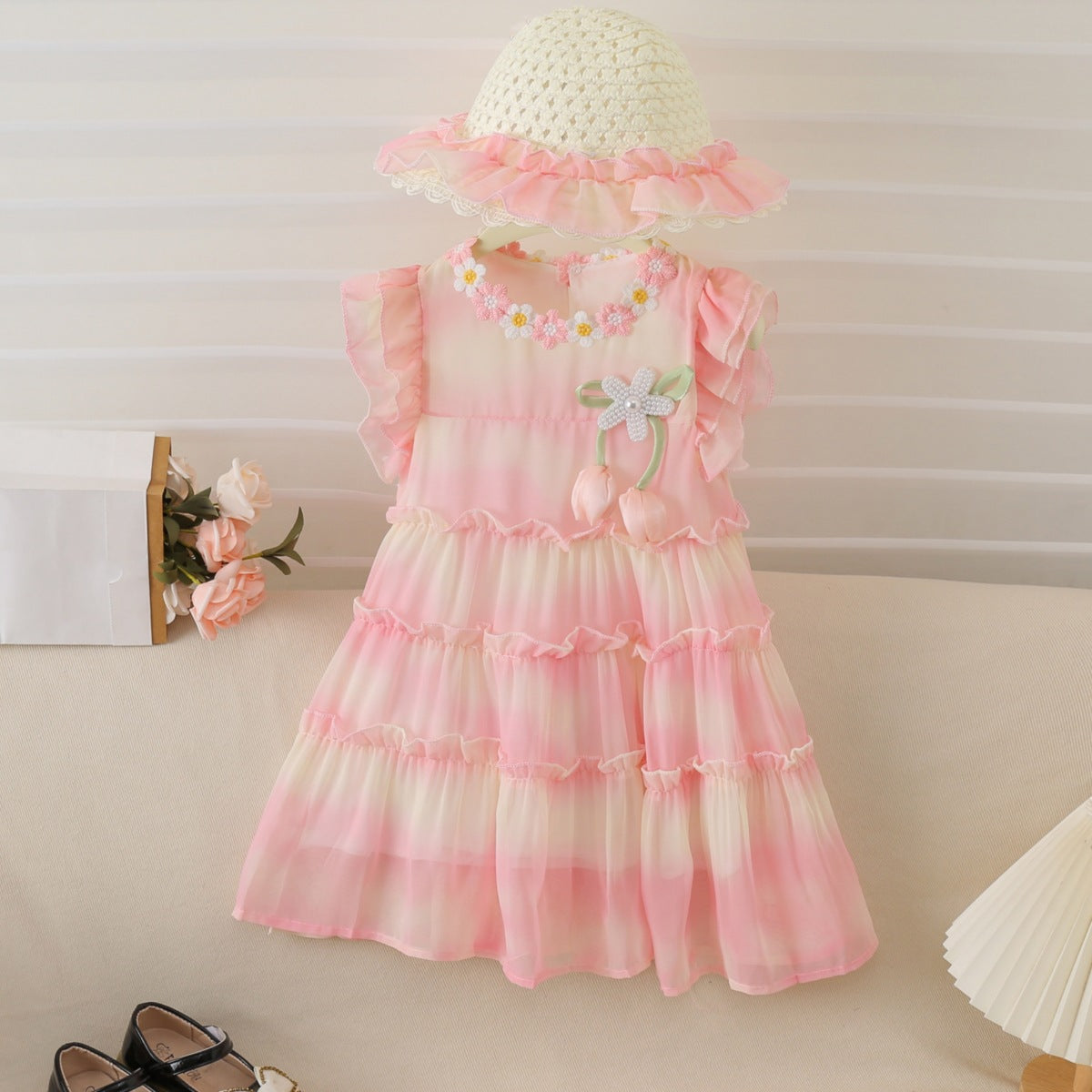 Baby Girl Fashionable Summer Princess Dress For 2-3 Years, Imported From China