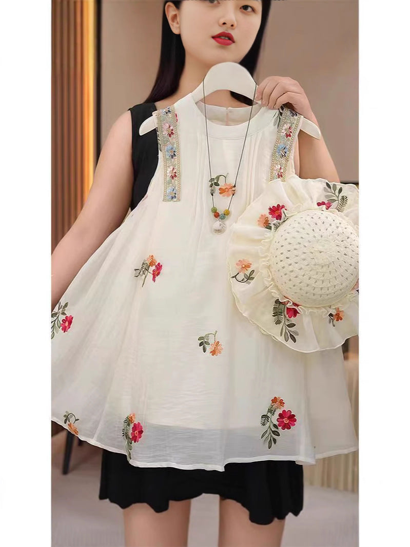 Girls Summer New Style Sleeveless Vest Dress, For 6-18 Month, Imported From China