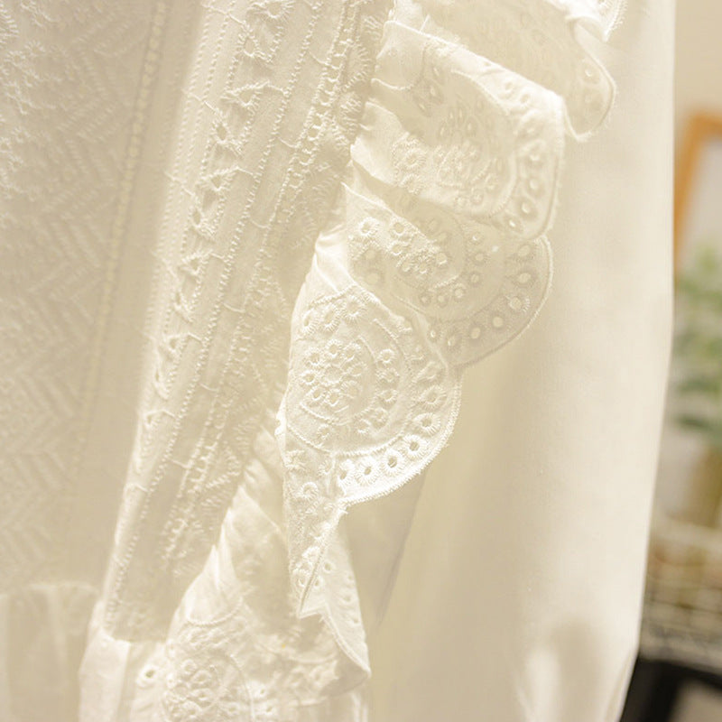 Girls Spring Suit New Style Kidskin's Cut Out Lace Top Fashionable, For 3-7 Years, Imported From China