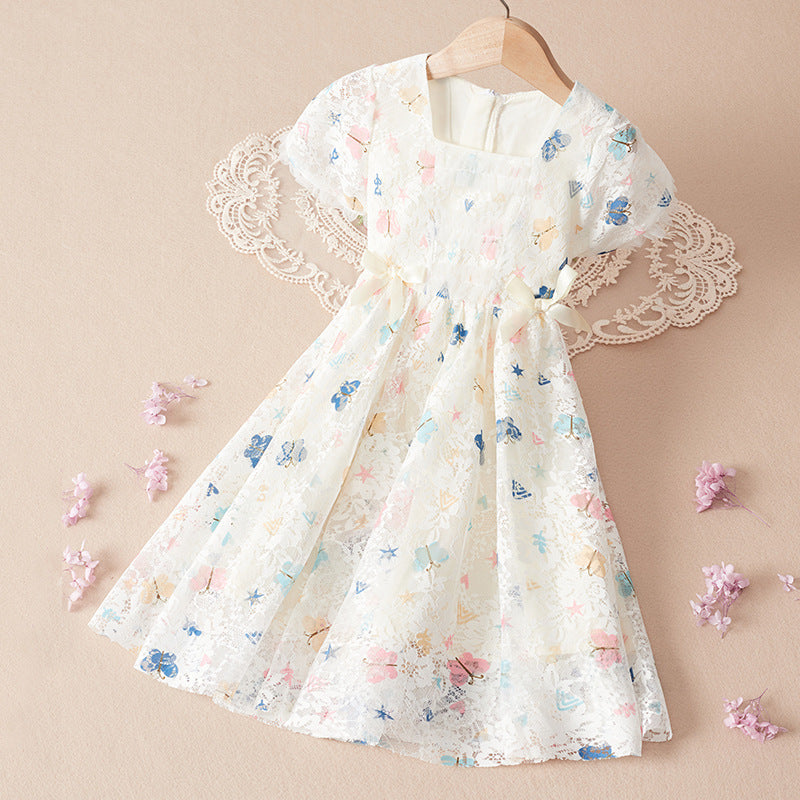 Princess dress for girls, stylish summer children's dress, For 3 Years, Imported From China