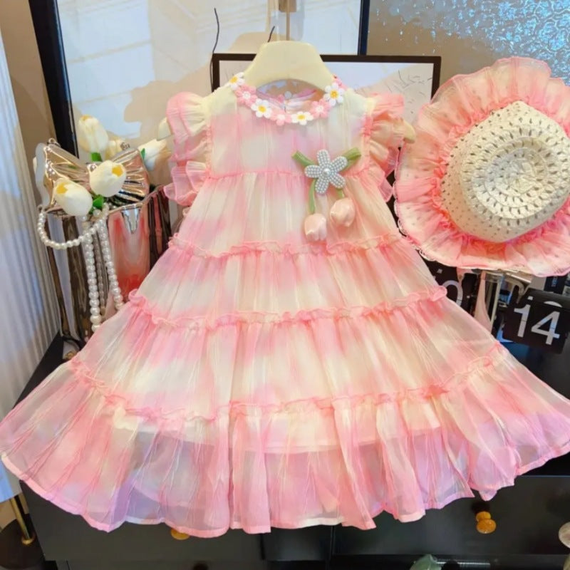 Baby Girl Fashionable Summer Princess Dress For 2-3 Years, Imported From China