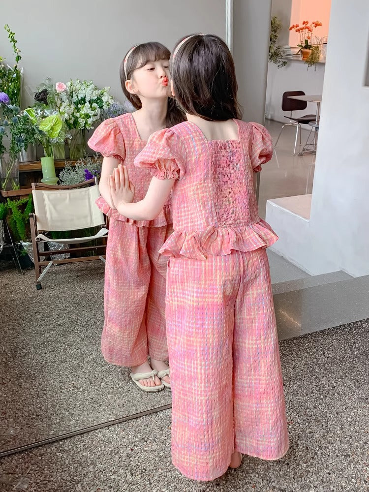New Style Stylish and Fashionable Two-Piece Summer Set for Girls For 1-5 Years Imported From China