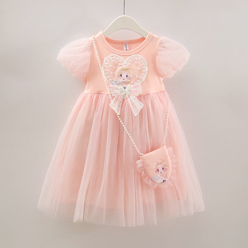 Children's Elsa Dress, New Summer Style, Stylish Puffy Princess Dress, For 1-2 Years, Imported From China