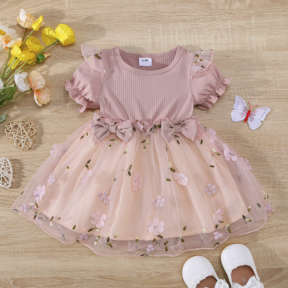 Summer Girls Dress for 3-6 Months, Imported From China