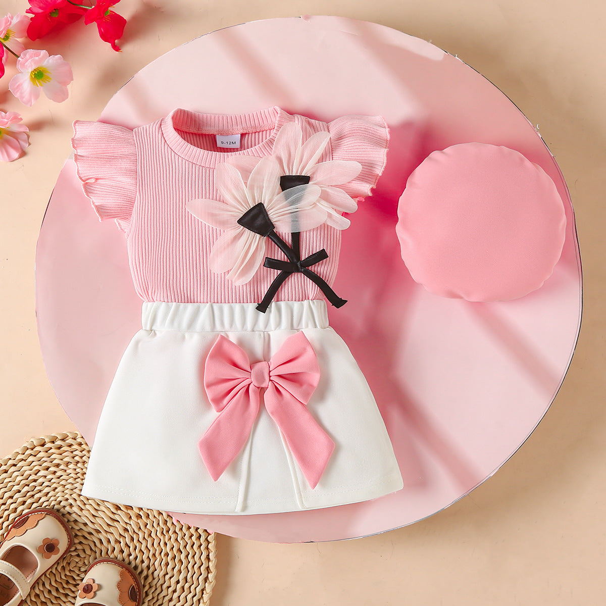 New cross-border European and American style summer girls' dress, 6-12 Months, Imported From China