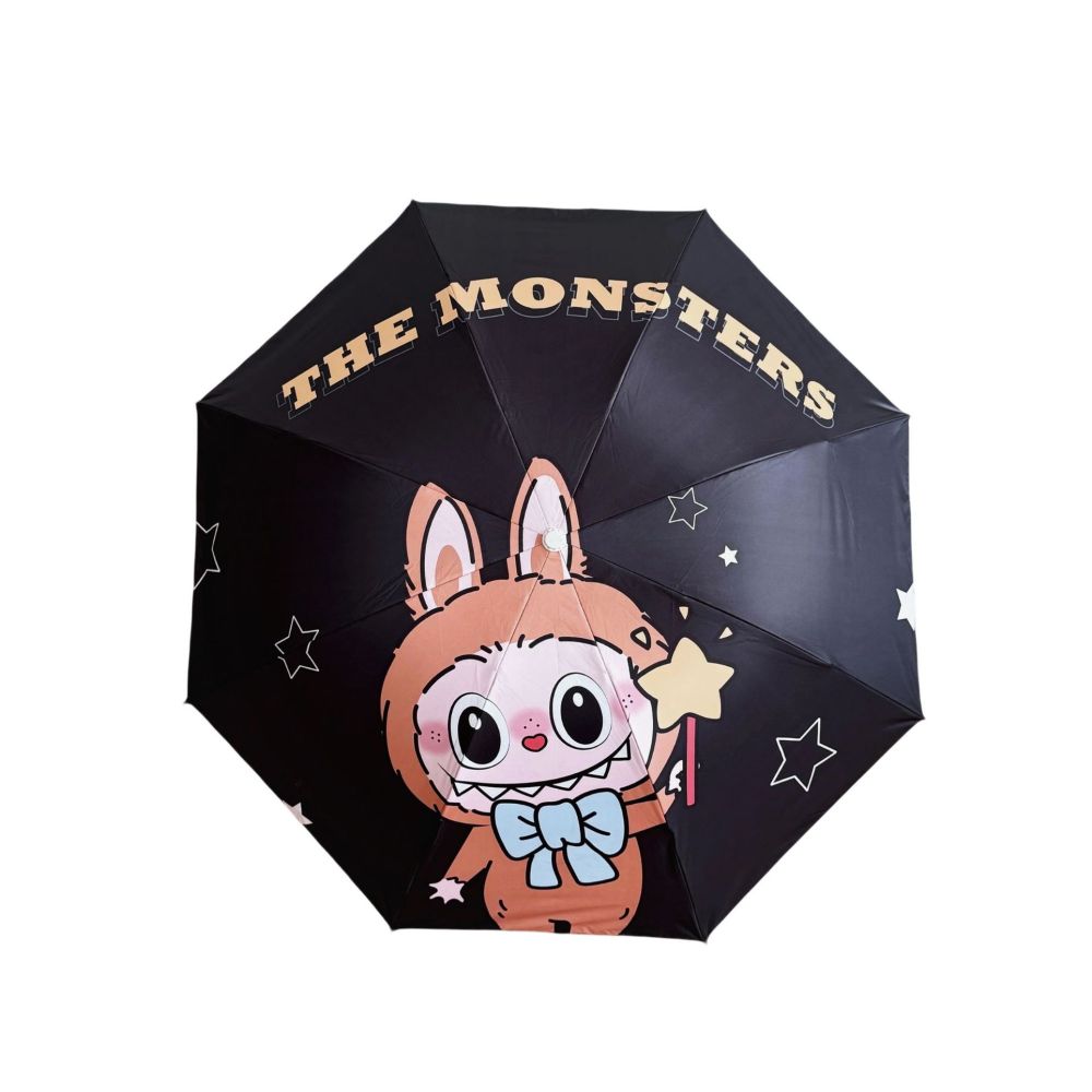 Popular Pop Mart Labubu umbrella dual use folding sun umbrella sun protection wholesale image 4