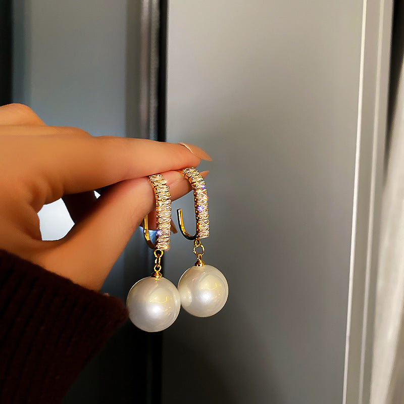 Super unique zircon design, elegant long earrings for women imported from china