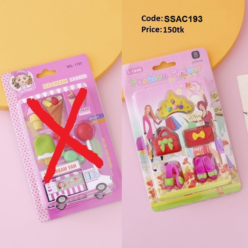 Qihao Genuine Fire Heroes Cartoon Simulation Detachable Eraser Student Eraser Cleaning and Correction Eraser Imported From China