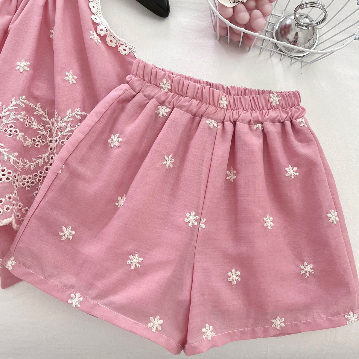 Pink Summer Girls Dress 4-6 Years, Imported From China