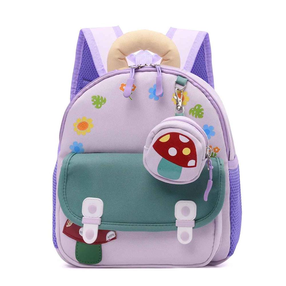 Cartoon Kids Preschool Backpack for Boys and Girls, Lightweight and Versatile Cute Toddl.er Rucksack (26cm x23cm x 10cm)