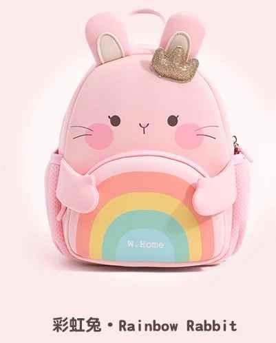 2026 New Arrival Cute Bear & Bunny Kids Backpack - Lightweight School Bag for Preschool Boys Girls, Adorable Toddler Travel Bag