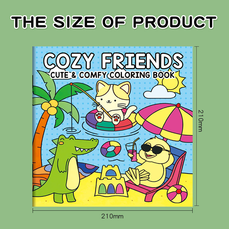 Children's Coloring Book Doodle Drawing 2-3-6 Year Old Baby Coloring Book with Colored Pens Kindergarten Educational Drawing Book Imported From China