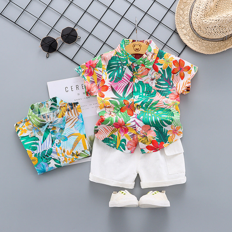 Children's clothing summer sets for boys for 6-24 months, imported from china