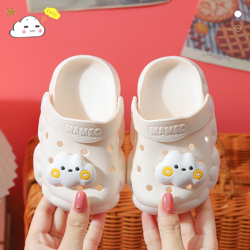 summer girl's slippers with a soft, cartoon-style, for 23-24 size, imported from china