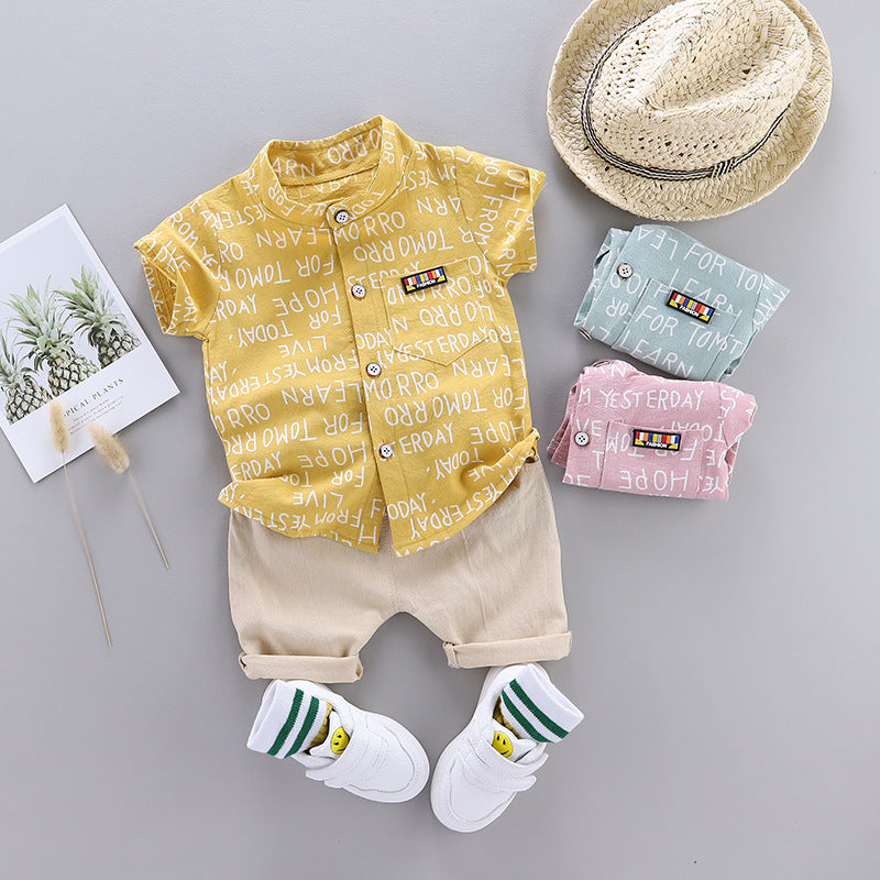 Children's clothing, new summer styles, boys for 6-18 months, imported from china