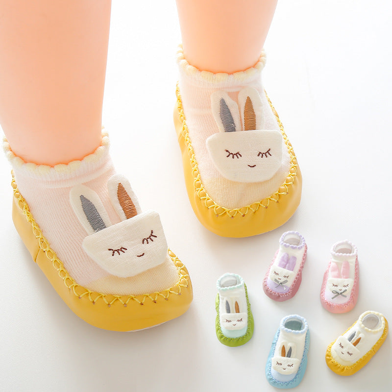 Children's floor shoes early education baby walking shoes and socks, cotton baby non-slip soft-soled socks, cartoon children's socks 11-13 size imported from china