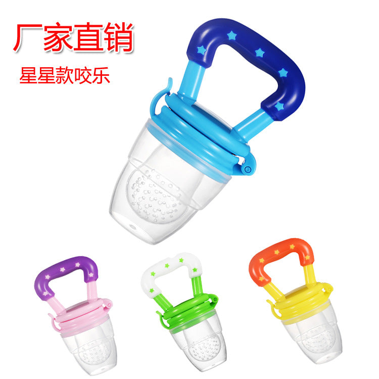 Factory Direct Supply of Baby Fruit and Vegetable Fun, Fruit Food Supplement, Silicone Mesh Bag, Baby Feeding Tableware Imported From China