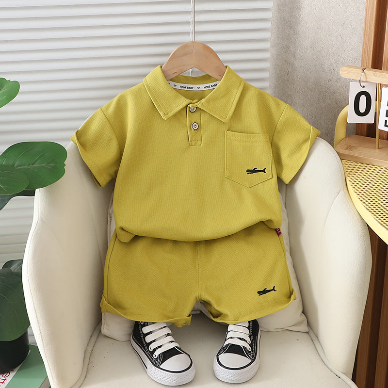 Boys Summer Short-sleeved Suit For 6-7 Years, Imported From China