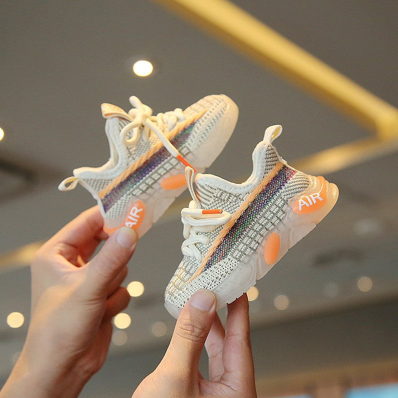 Baby shoes, breathable mesh, boys' baby shoes, soft-soled walking shoes, 25 size, imported from china