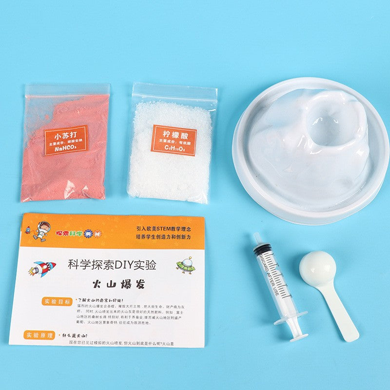 Volcanic Eruption Experiment Toy Science Set Kindergarten Science Area Popular Science Primary School Students Explore the Whole Set