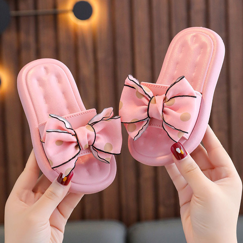 Summer children's slippers, princess style, pearl girls' sandals, soft sole, 32-33 size imported from china