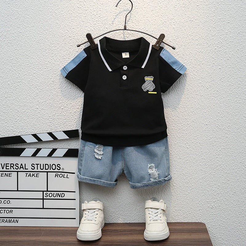 Boys' Summer Short-Sleeve Children's Clothing, For 2-5 Years, Imported From China