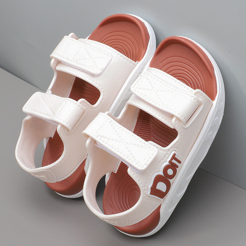 Popular children's sandals, trendy and casual summer shoes for girls and boys, non-slip Korean style, 33-34 Size, Imported From China