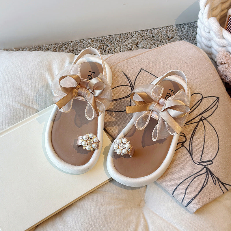 Girls' sandals, summer new style, fashionable fairy style, 30 size, imported from china