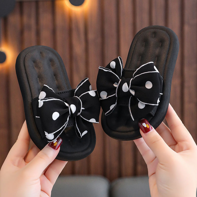 Summer children's slippers, princess style, pearl girls' sandals, soft sole, 32-35 size, imported from china